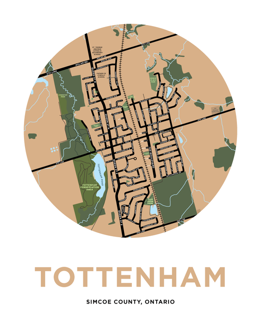 Tottenham Map Print