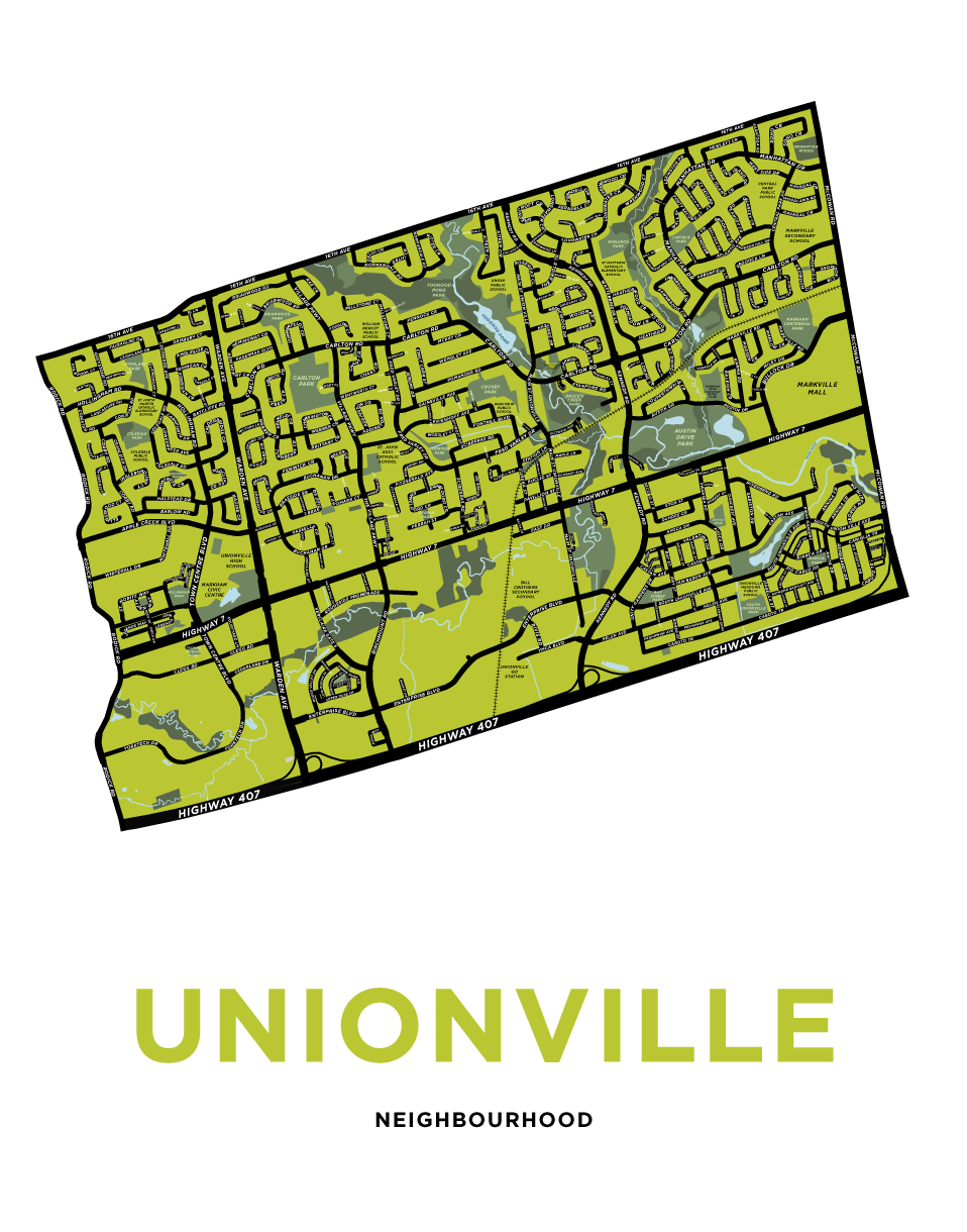 Unionville Neighbourhood Map Print