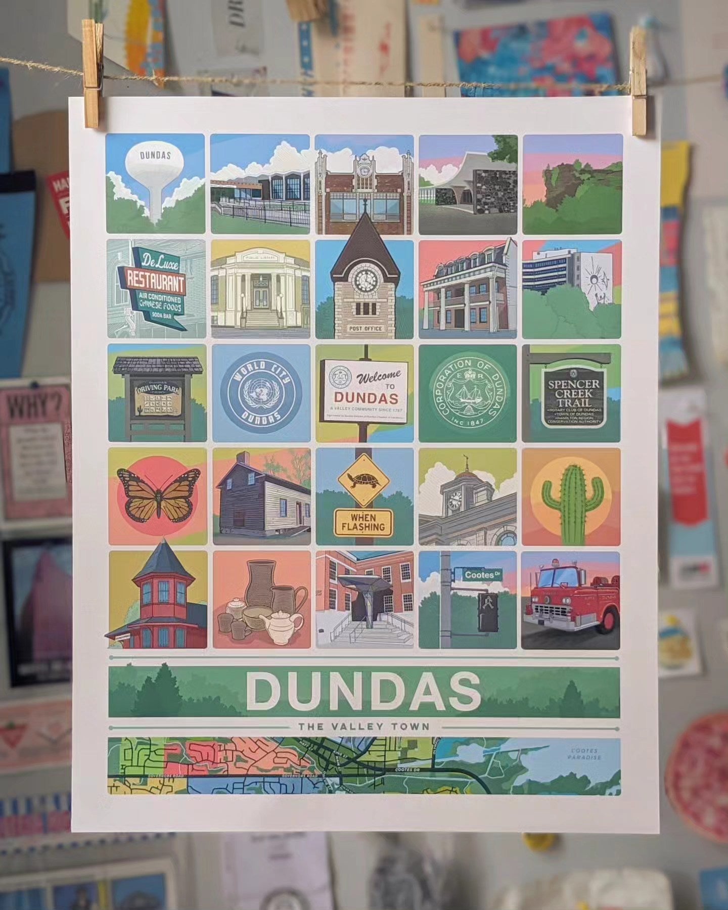 Dundas Grid Print
