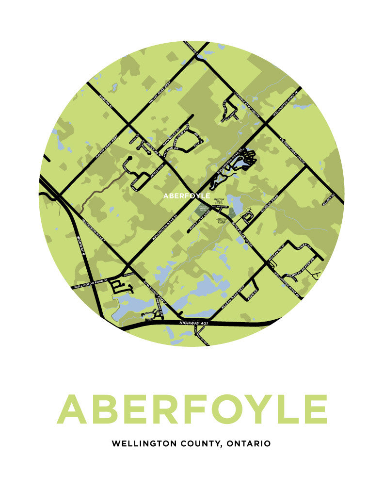 Aberfoyle Map Print