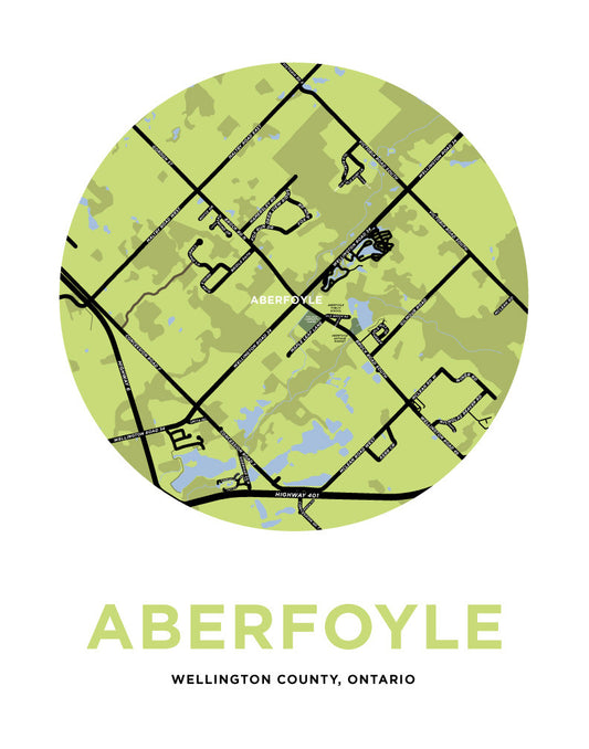 Aberfoyle Map Print