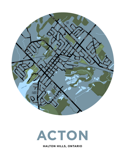 Acton Map Print