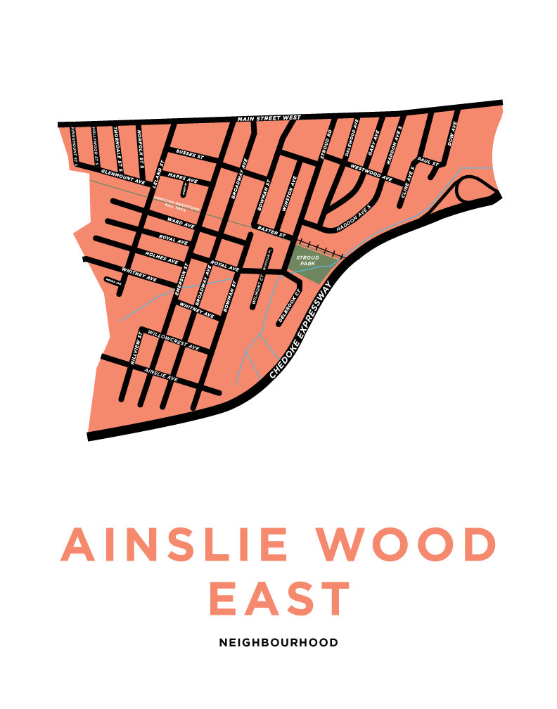Ainslie Wood East Neighbourhood Map
