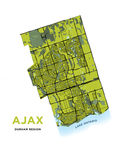 Ajax - Full Town Map Print