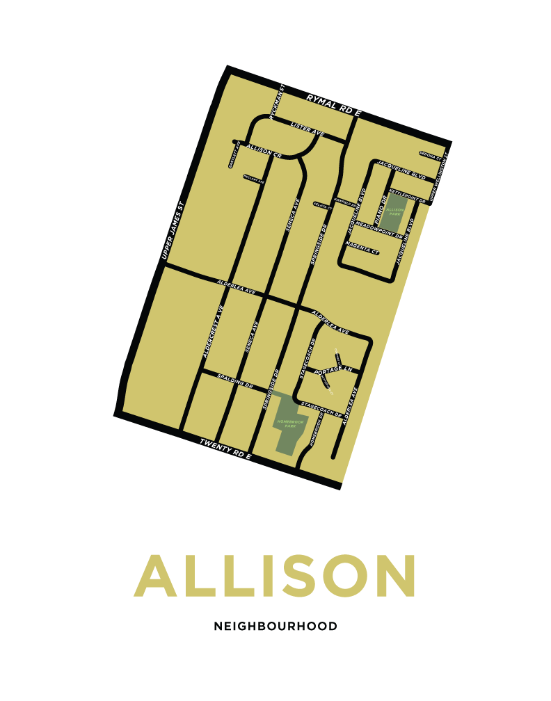 Allison Neighbourhood Map