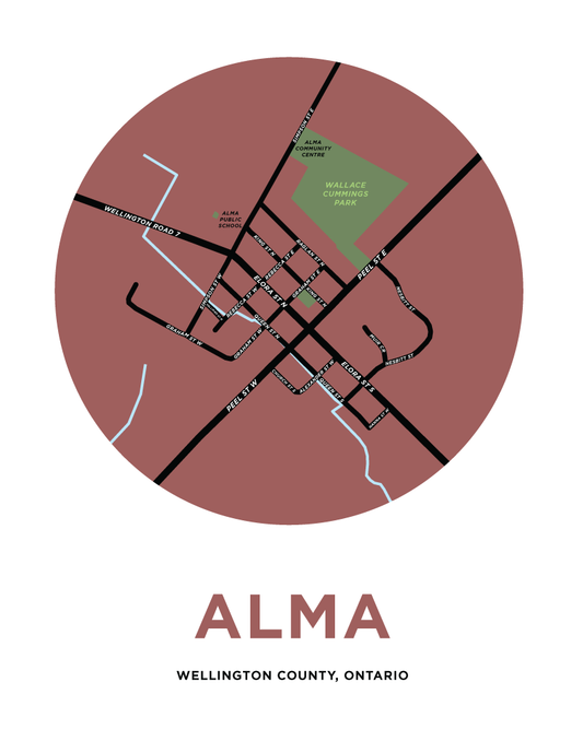 Alma Map Print