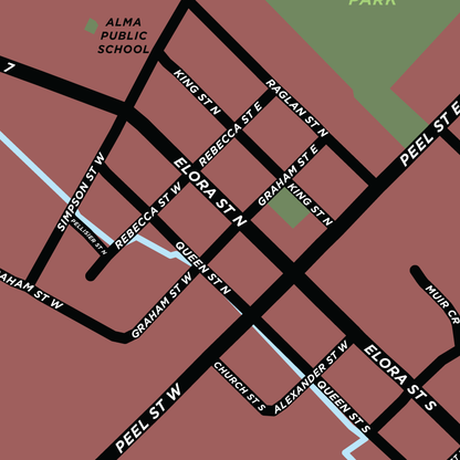 Alma Map Print