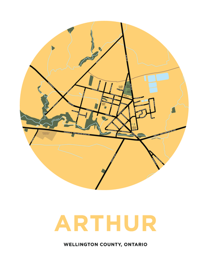 Arthur Map Print