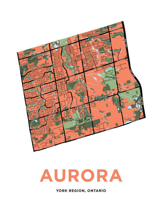Aurora Map Print