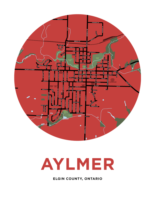 Aylmer Map Print