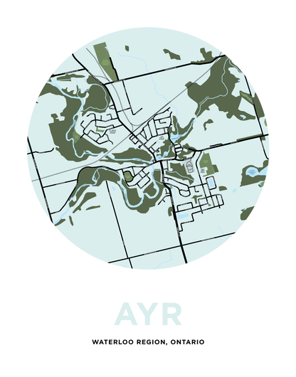 Ayr Map Print