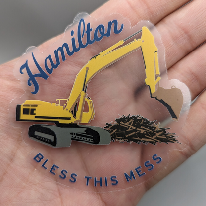 Hamilton Bless This Mess Sticker