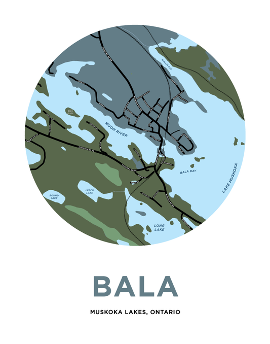 Bala Map Print