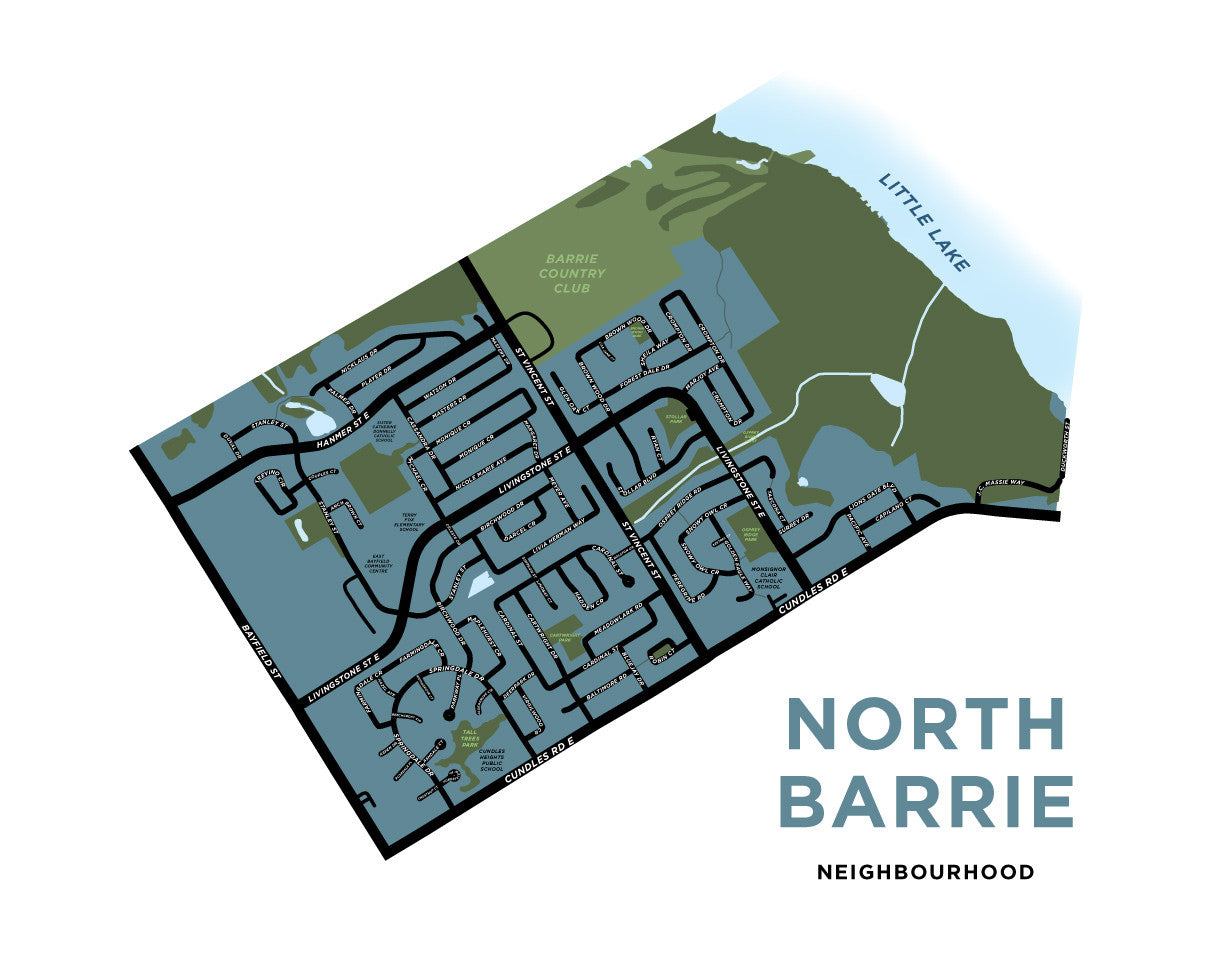 North Barrie Neighbourhood Map