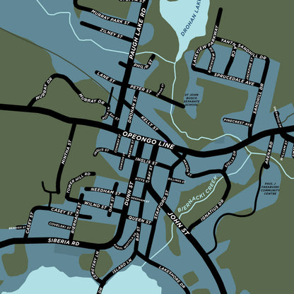Barry's Bay Map Print