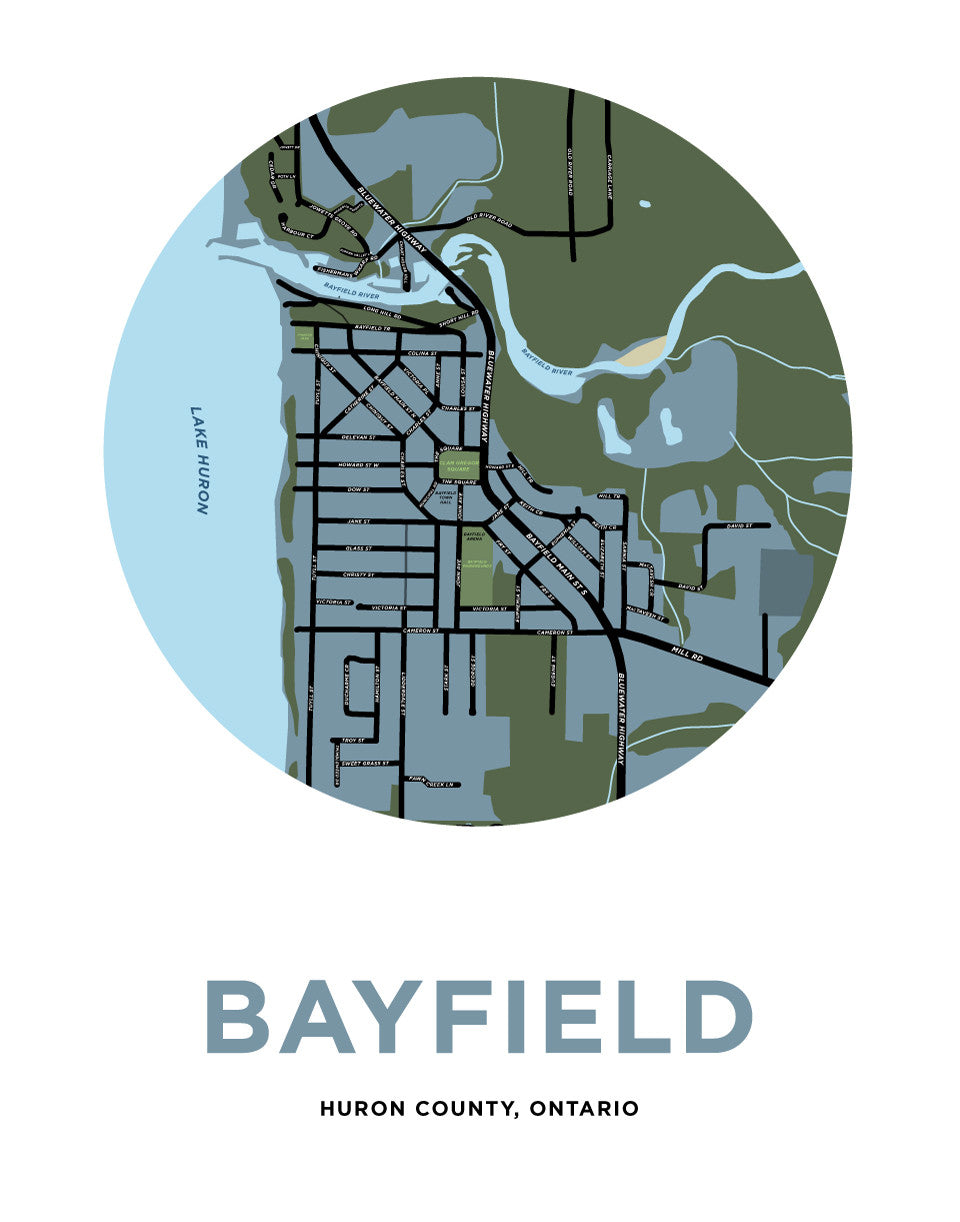 Bayfield Map Print