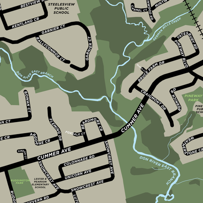 Bayview Woods Neighbourhood Map