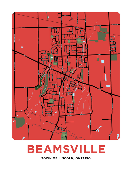 Beamsville Map Print