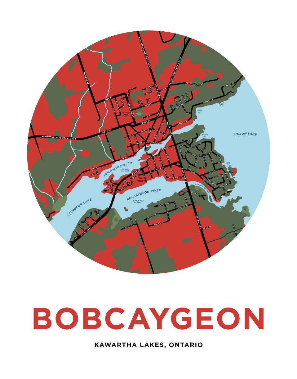 Bobcaygeon Map Print