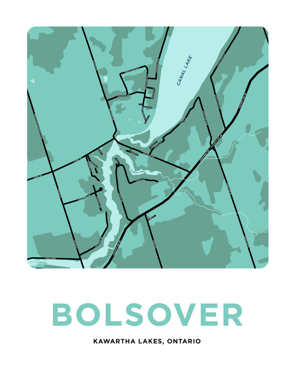 Bolsover Map Print