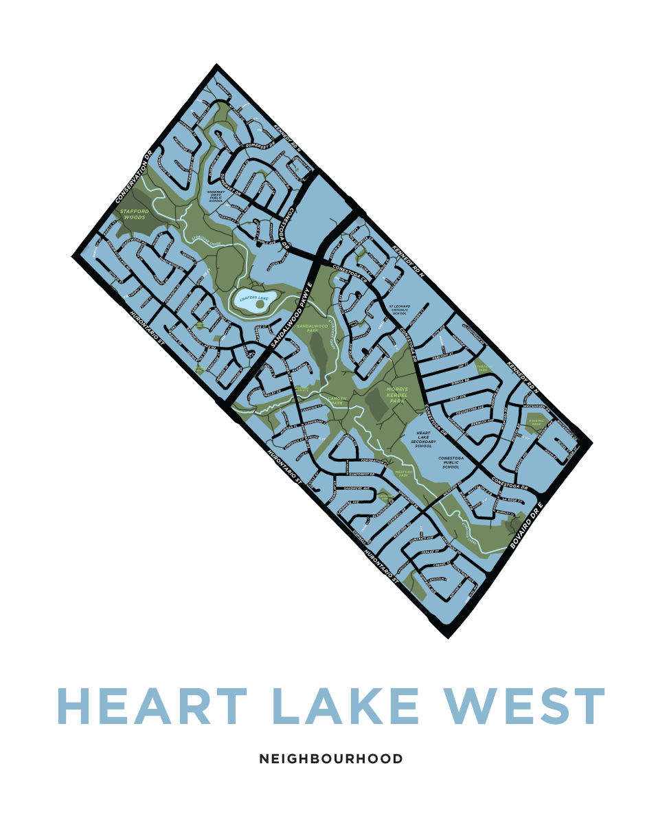 Heart Lake West Neighbourhood Map