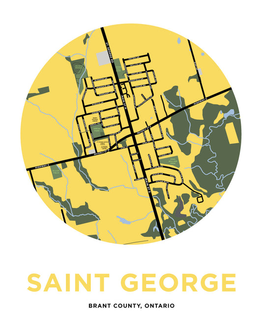 Saint George Map Print