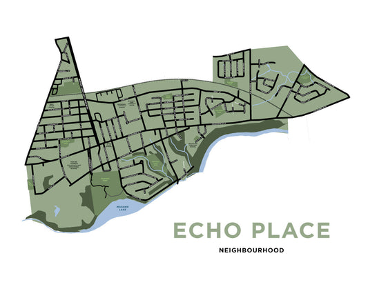 Echo Place Neighbourhood Map Print