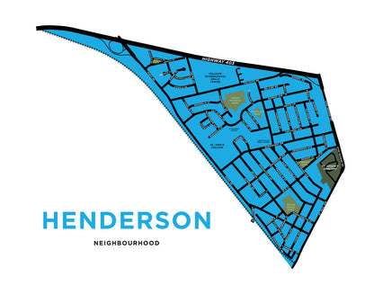 Henderson Neighbourhood Map (Brantford)