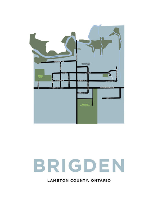 Brigden Map Print
