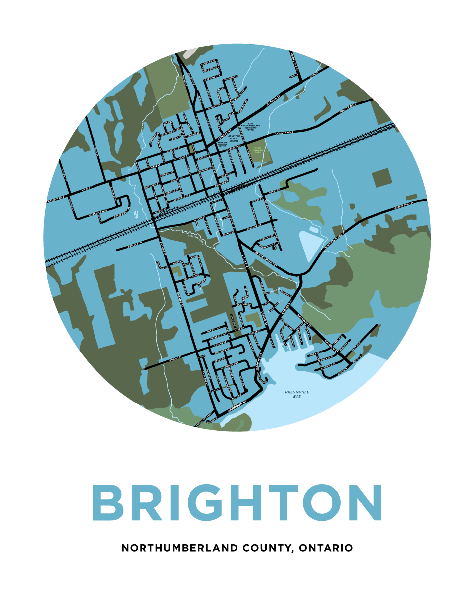 Map of Brighton, Ontario