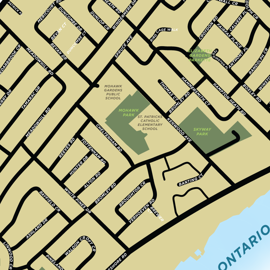 Elizabeth Gardens Neighbourhood Map