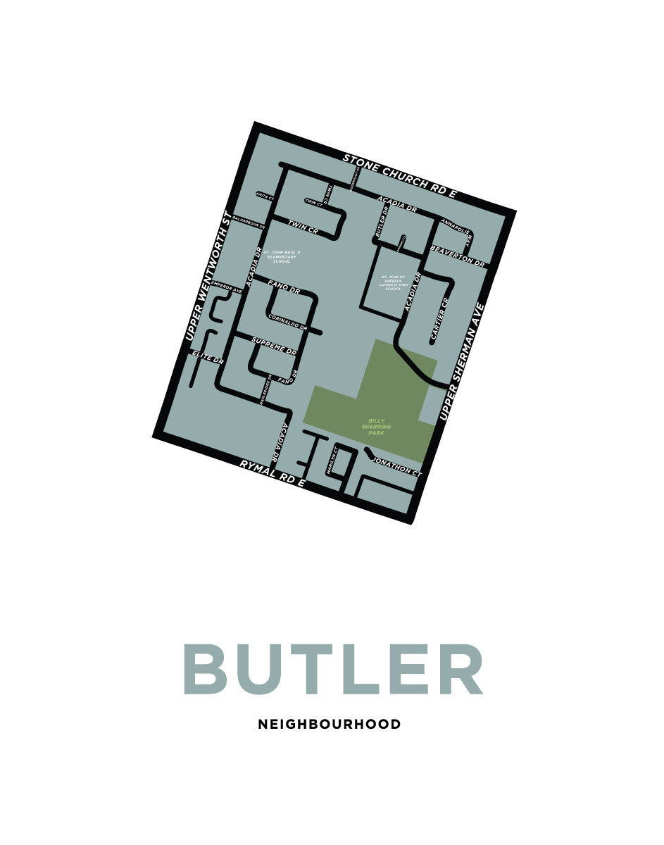 Butler Neighbourhood Map