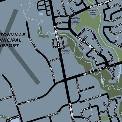 Buttonville Neighbourhood Map Print