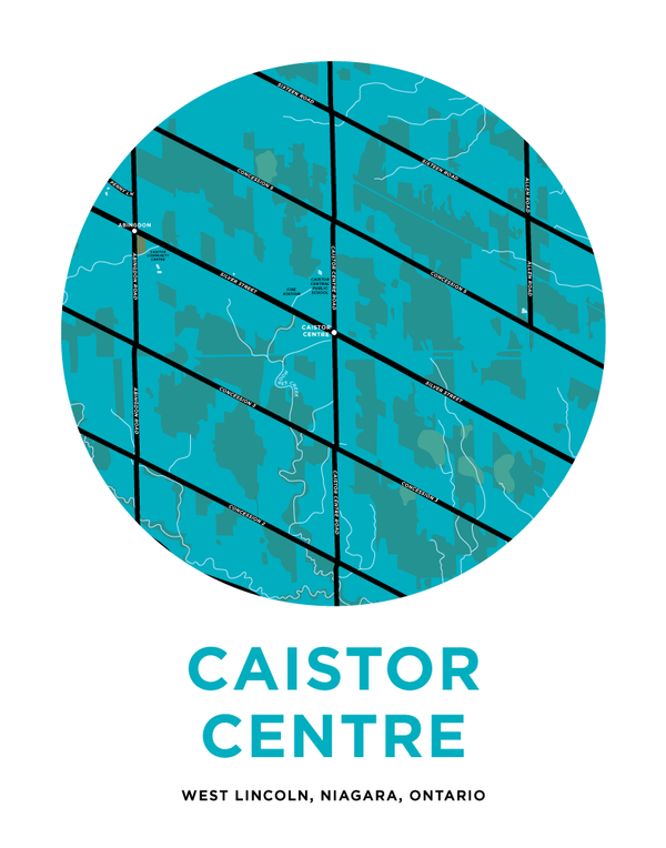 Caistor Centre Map Print Jelly Brothers