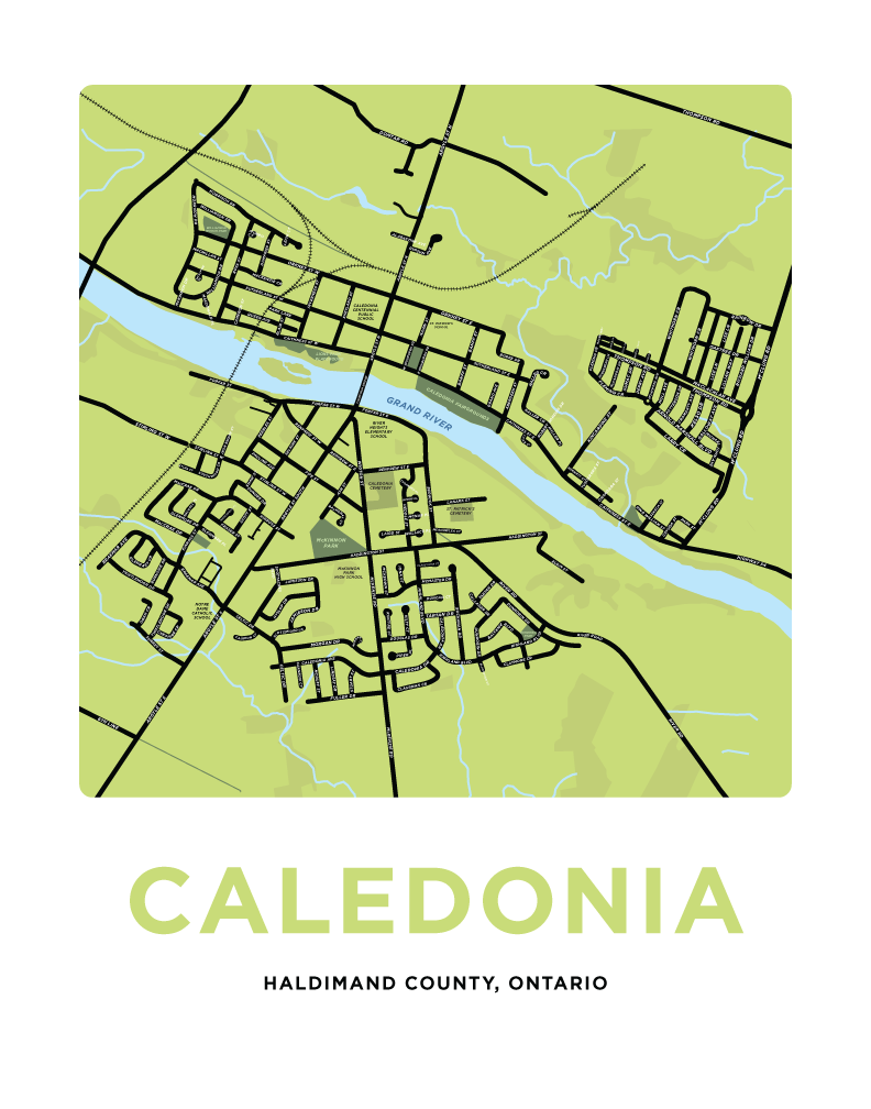 Caledonia Map Print