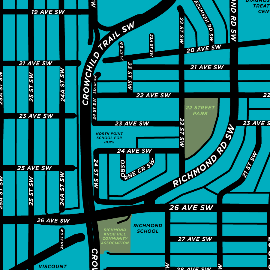 Richmond Knob Hill Neighbourhood Map