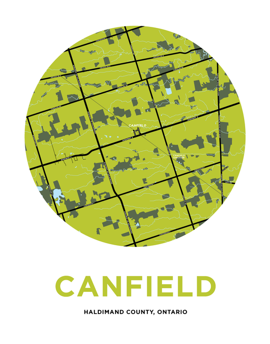 Canfield Map Print