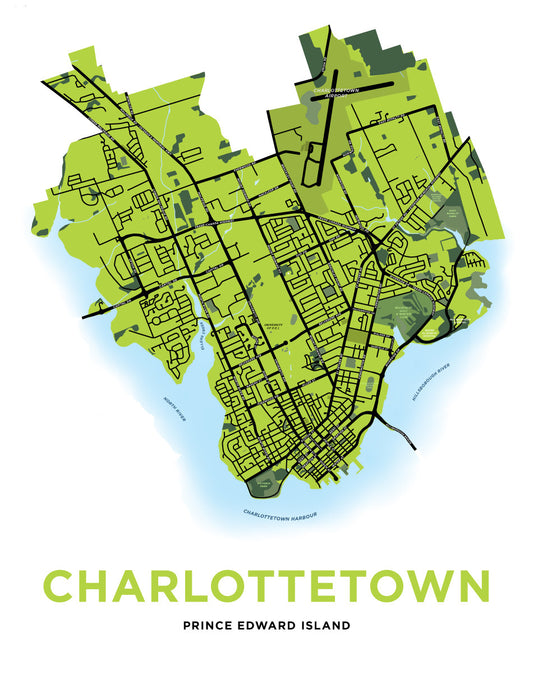 Charlottetown Map Print