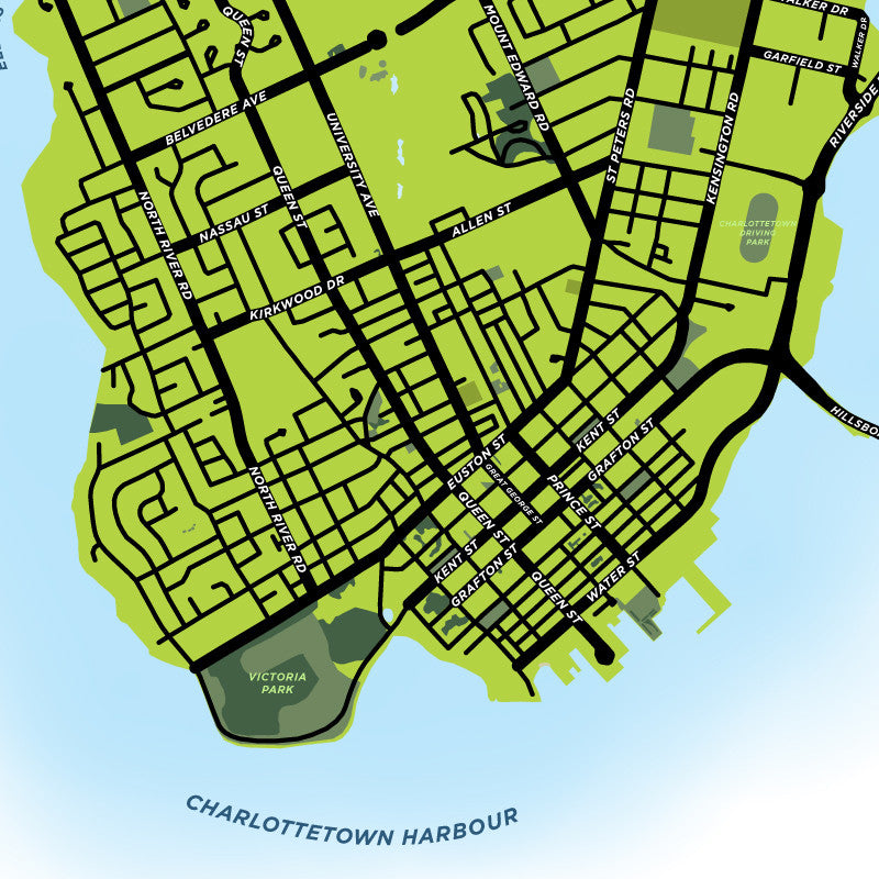 Charlottetown Map Print