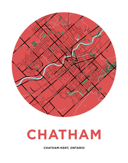 Chatham Map Print