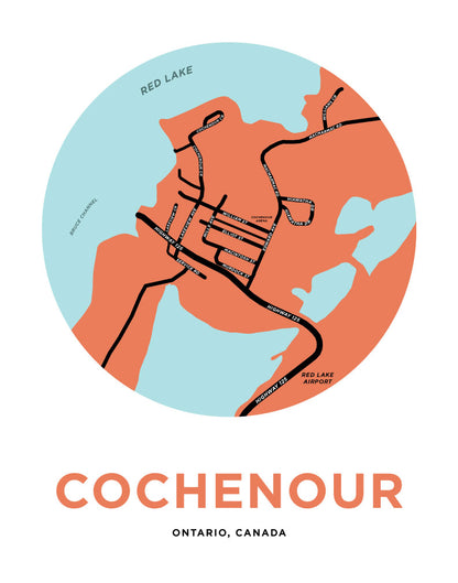 Cochenour Map Print (Kenora District)