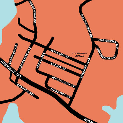 Cochenour Map Print