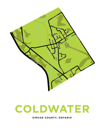 Coldwater Map Print
