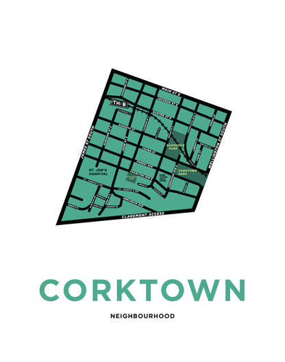 Corktown Neighbourhood Map (Hamilton)