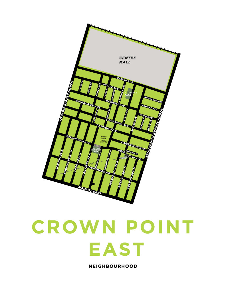 Crown Point East Neighbourhood Map