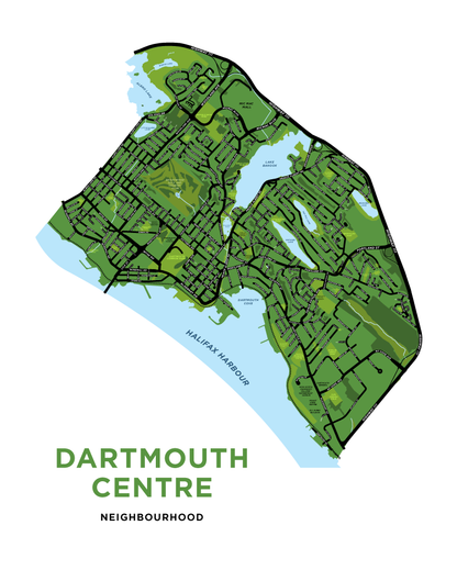 Dartmouth Centre Map Print