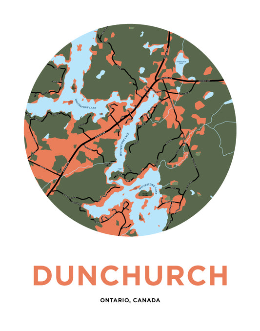 Dunchurch Map Print