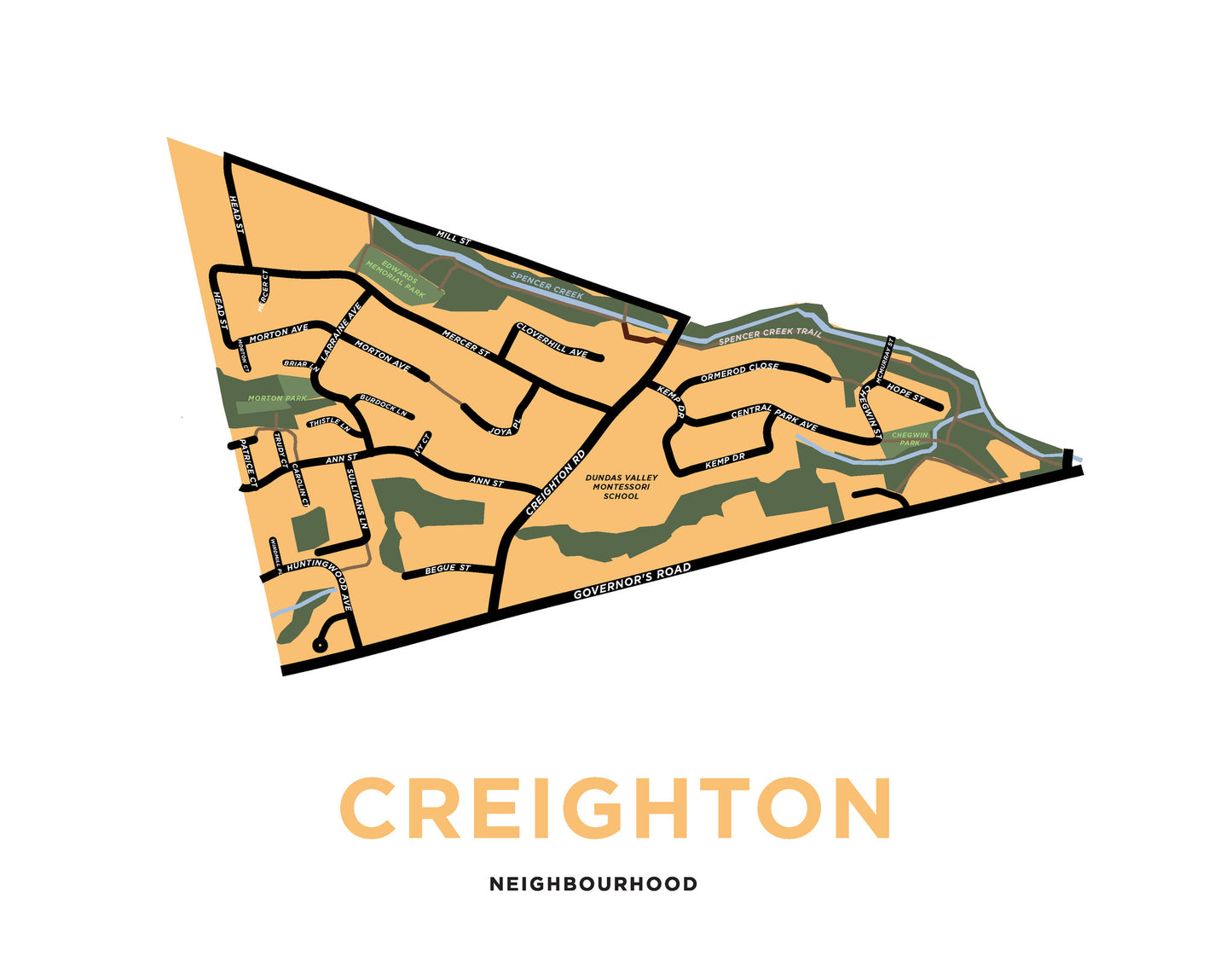 Creighton Neighbourhood Map