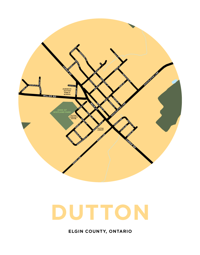 Dutton Map Print