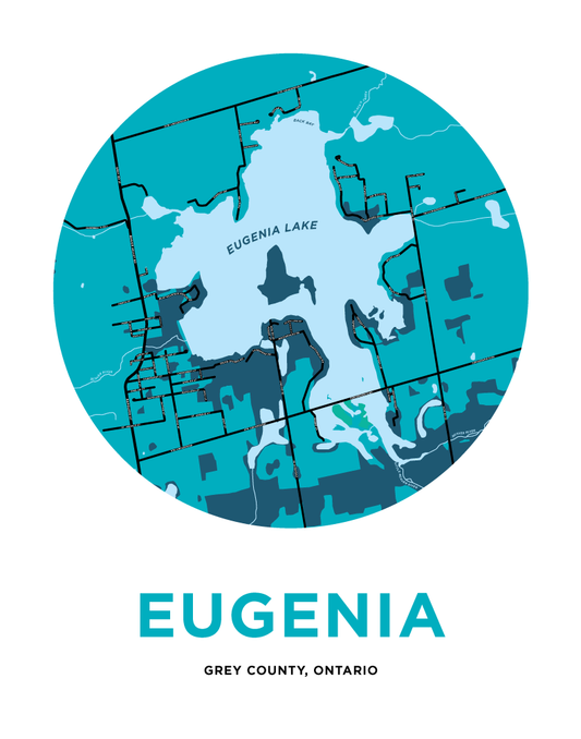 Eugenia Map Print